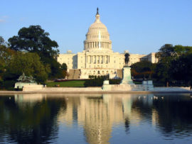 us capitol water reflection